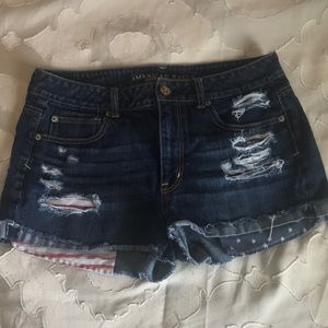 American Eagle Patriotic Shorts